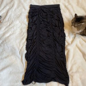Urban outfitters Black cinched maxi skirt